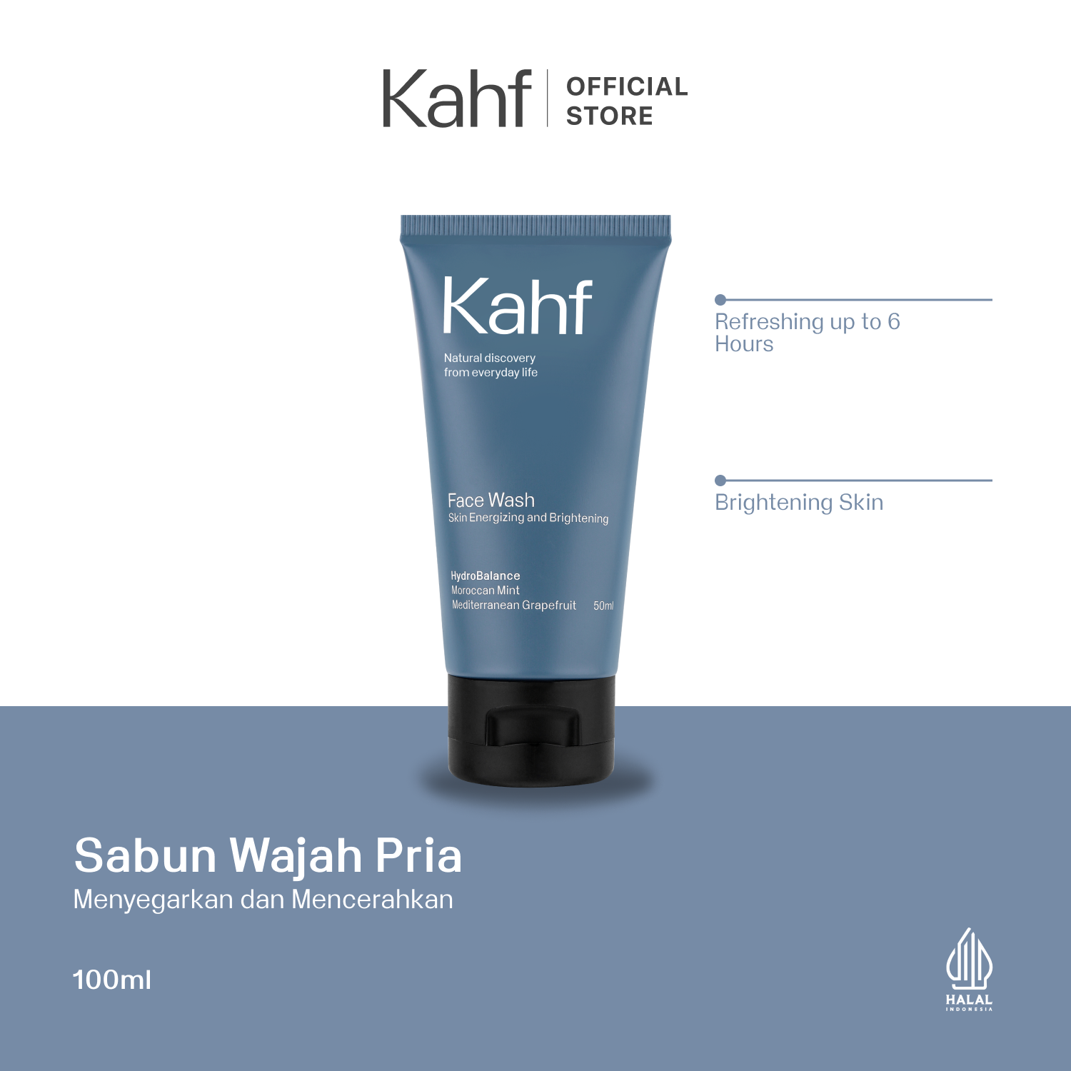 Kahf Skin Energizing and Brightening Face Wash 100 ml-1