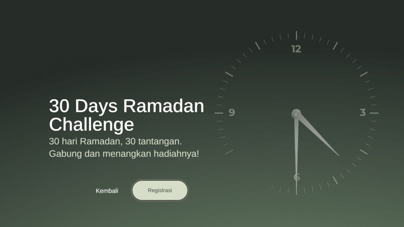 Program 30 Days Ramadhan Challenges dari Kahf
